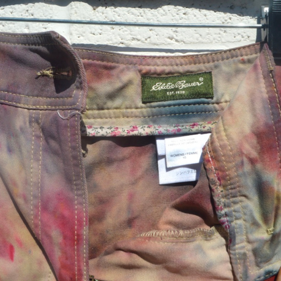 Tie Dyed Handmade Eddie Bauer Long Skirt Magenta - Picture 4 of 6